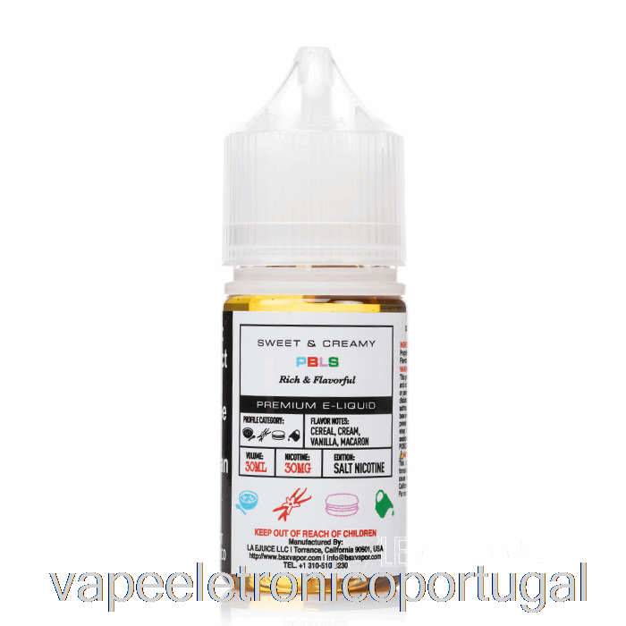 Vape Eletrônico Pbls - Série De Sais Bsx - 30ml 30mg